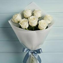Букет 7 Белых роз Эдлесс Лав в Вырубово