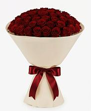 Букет 101 Бордовая роза Блэк Бакарра в Вырубово