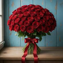 Букет Красные розы Блэк Меджик в Вырубово