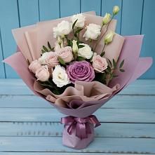Букет цветов из:  Розы и Лизиантусы #REPLACE_PRED# Вырубово
