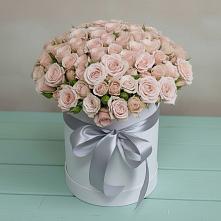 Цветочная композиция из Розы в шляпной коробке #REPLACE_PRED# Вырубово