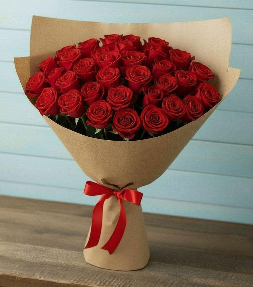 Букет Красные розы Милано в Вырубово