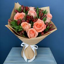 Букет цветов из:  Розы и Альстромерии #REPLACE_PRED# Вырубово