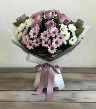 Букет цветов из:  Хризантемы и Розы в Вырубово