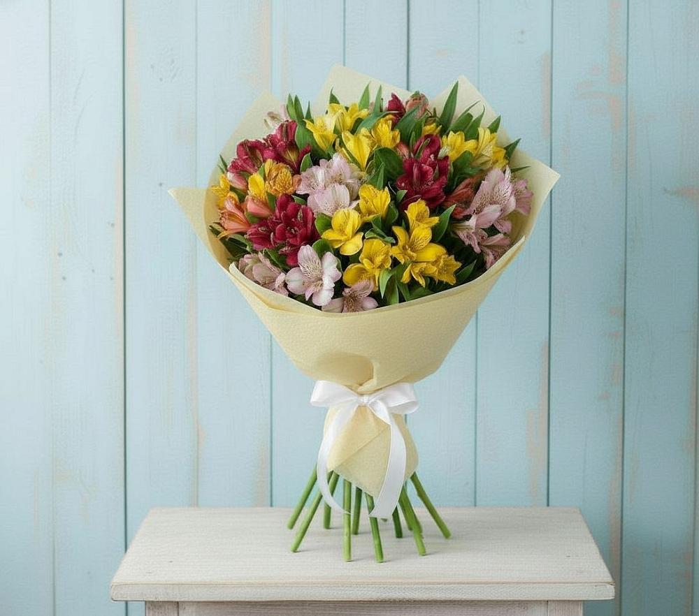 Букет цветов из: Альстромерии в Вырубово