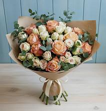 Букет цветов из:  Альстромерии и Розы в Вырубово