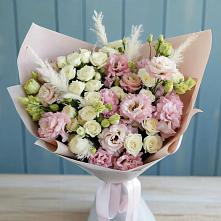 Букет цветов из:  Альстромерии и Розы в Вырубово