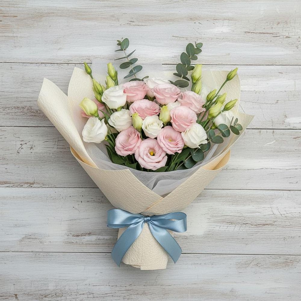 Букет цветов из: Лизиантусы в Вырубово